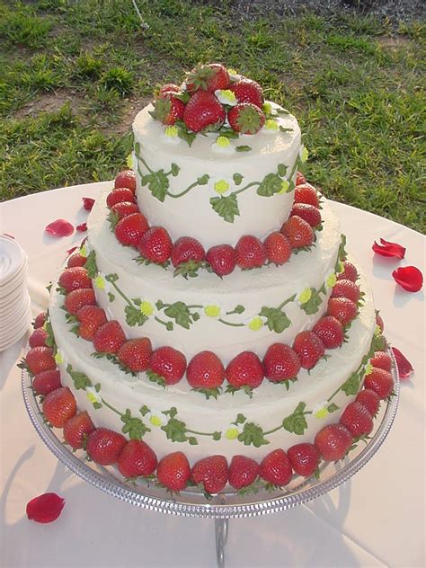 Strawberry Wedding Cake Wheatfields Recipe Banana