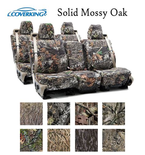 Coverking Custom Seat Covers Neosupreme Front Second Row Solid Mossy Oak Camo Ebay