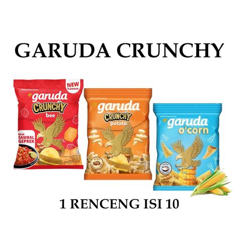 Jual GARUDA CRUNCHY O CORN POTATO RENCENG ISI 10 Shopee Indonesia