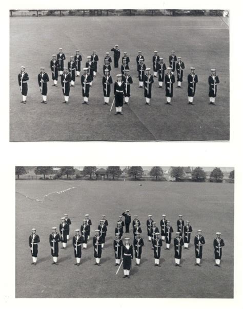 2 photographs on a sheet of 47 Mess, Hawke Division, 98 and 99 Classes ...
