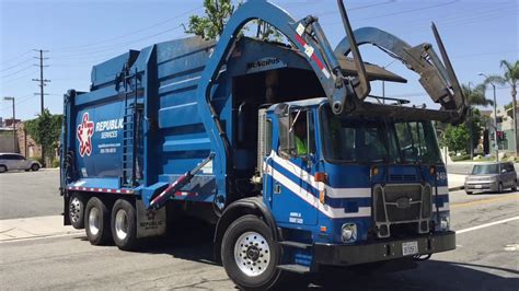 Republic Services Garbage Trucks Week Of 63019 Youtube