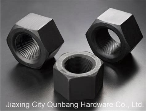 Black Carbon Steel Heavy Hex Nuts Astm A China Heavy Hex