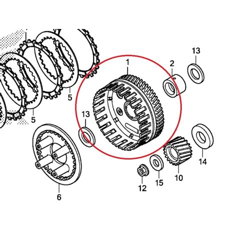 HONDA RS 150 RS150 RS150R PRIMARY GEAR CLUTCH DRIVEN BIG CLUTCH OUTER