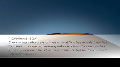 1 Corinthians 11 5 GW Desktop Wallpaper Every Woman Who Prays Or