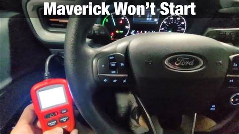 Ford Maverick Wont Start Hybrid Issue P068a Youtube