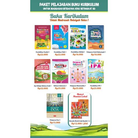 Jual Paket Pelajaran Kelas Attuqa Buku Modul Sd Mi Sdit Sd Islam