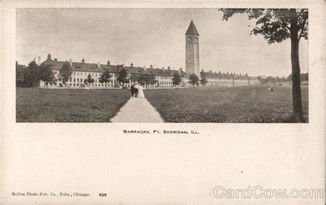 Barracks Ft Sheridan Ill Fort Sheridan Il Postcard