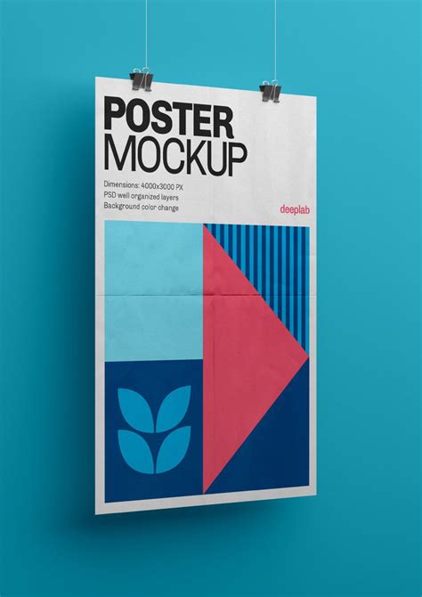 Vertical Poster Mockup Set Free Behance