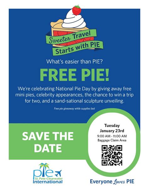 Free pie at PIE Airport on National Pie Day - Stuck at the Airport