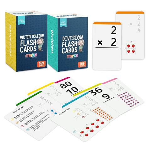 Merka Multiplication Flash Cards Math Flash Cards Multiplication And