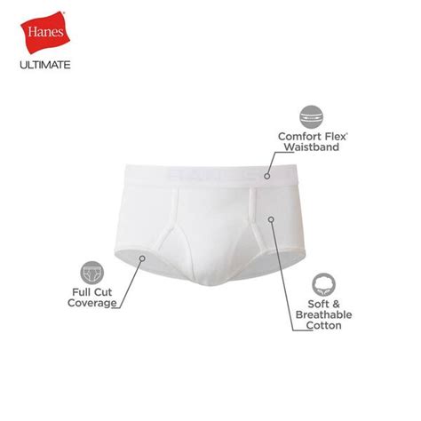 Mens Hanes® Ultimate® 7pk Briefs White Boscovs