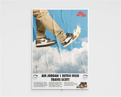 AIR JORDAN 1 X TRAVIS SCOTT Poster Behance