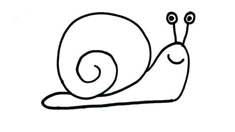 How To Draw 🐌 Snail Drawing For Kids Easy Snail Art Step By Step