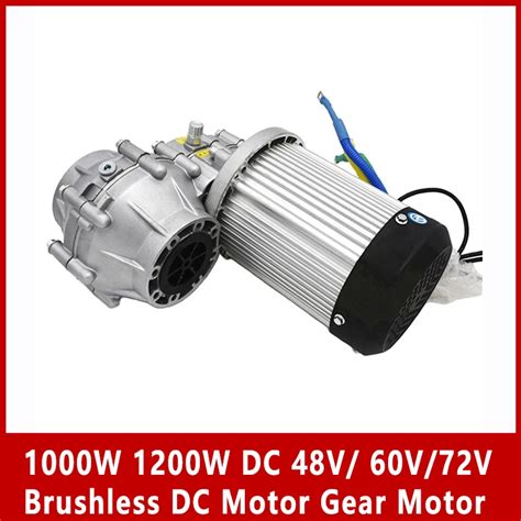 1000w 1200w Dc 48v 60v 72v Brushless Dc Motor Differential Gear Motor For Tricycle Electric