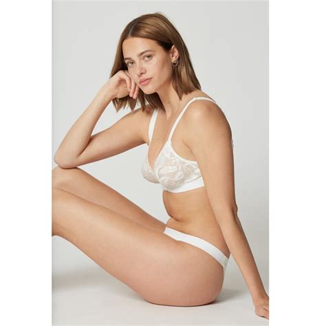 Soutien Gorge Triangle Sans Armatures Blanc Maison Lejaby Lemon Curve