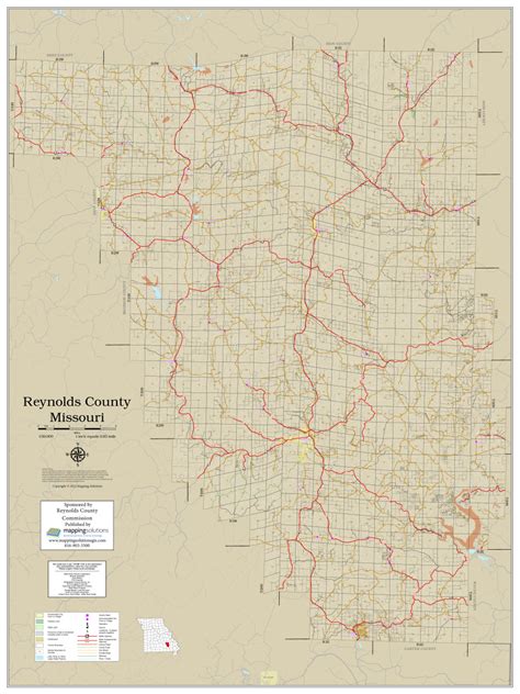 Reynolds County Missouri 2022 Soils Wall Map Mapping Solutions