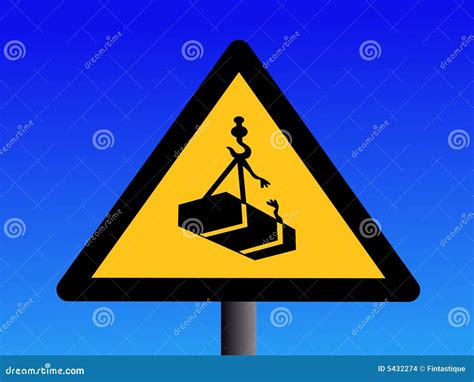 Warning Overhead Crane Symbol Sign Vector Illustration Isolate On White Background Label