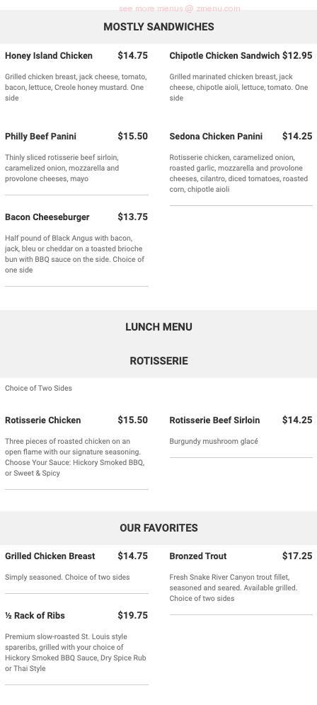 Online Menu of Zea Rotisserie & Bar Restaurant, Harvey, Louisiana ...