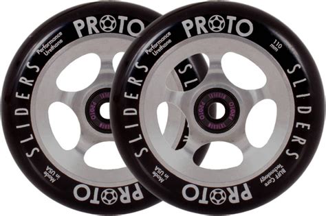 Колесо для трюкового самоката Proto Slider 2-Pack 110mm Black On Raw ...