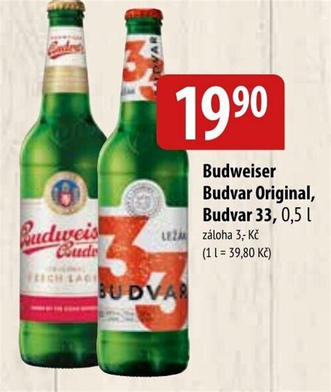 Budweiser Budvar Original Budvar 33 0 5 L Nabídky V Bala