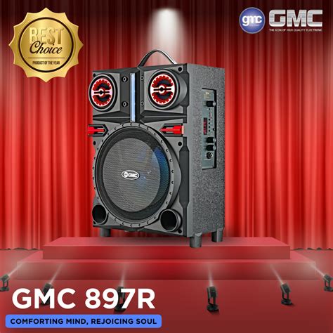 Jual Speaker Gmc 897r Bluetooth Portable 8 Inch Pairing Free Mic