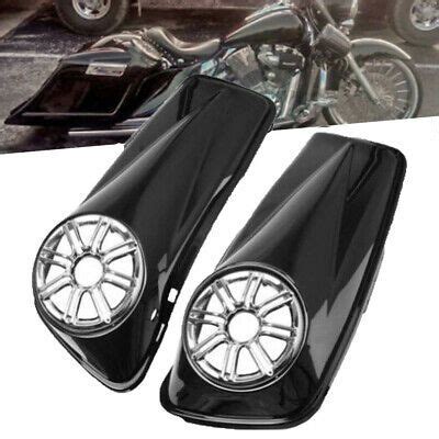 Gloss Black Saddlebag Speaker Lids For Harley Touring Road Glide