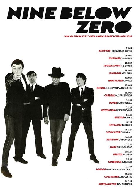 Nine Below Zero 40th Anniversary Tour Coming To Brighton Brighton And