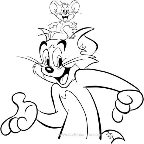 Dibujos Animados Para Colorear Tom Y Jerry