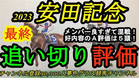 【最終追い切り評価】2023安田記念全頭！好メンバーすぎて混戦！その中で状態が良さそうなa評価は5頭！先週の日本ダービーはa評価の123着