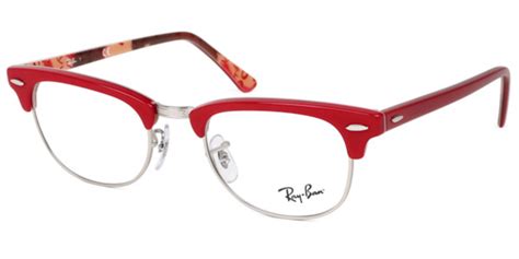 Ray Ban Rx5154 Clubmaster 5651 Eyeglasses In Red Smartbuyglasses Usa