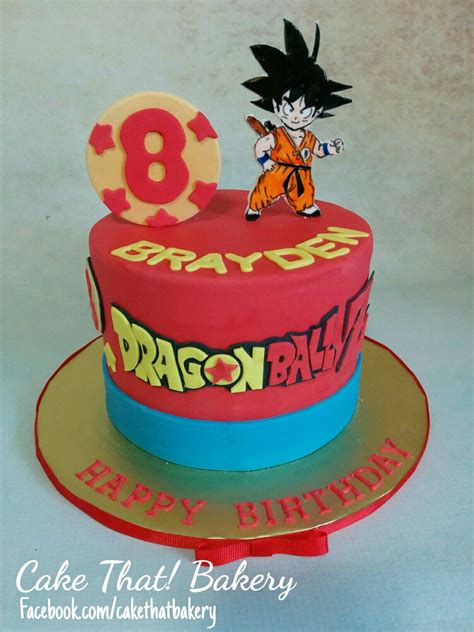 Dragonball Z Goku Birthday Cake Goku Birthday Dragonball Z Cake