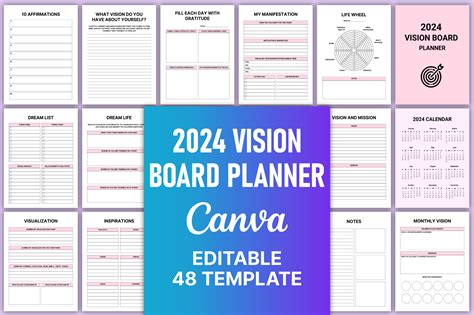 PRE ORDER 2024 Vision On Board Planner Vision Board Planner 2024