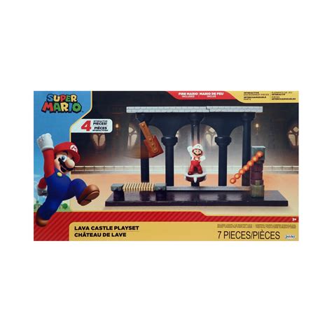 Super Mario Lava Castle Playset Action Figures And Collectible Toys