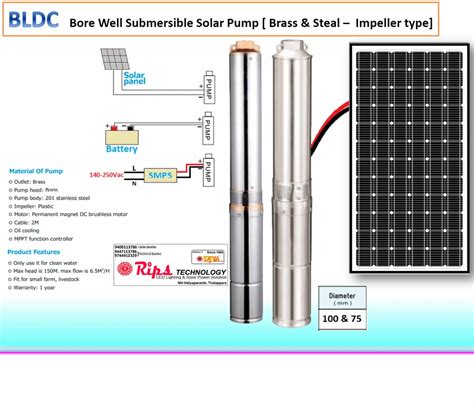 Rips Riya Solar Submersible Pump 24 V DC At Rs 28900 Piece In Madurai