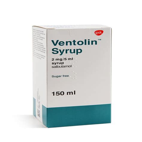 Ventolin Syrup Salbutamol 150ml Asset Pharmacy