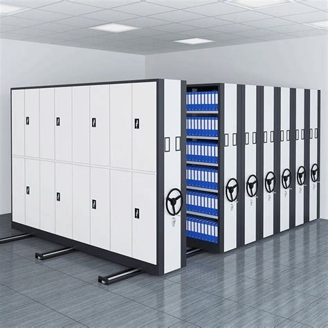 Steel Filing Compactor Library Storage Mobile Shelving System Mobile