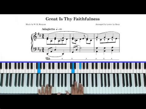 Great Is Thy Faithfulness Easy Piano Arrangement Instrumental