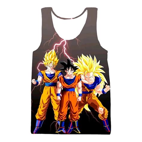 Hot Anime Vest Dragon Ball Z Super Saiyan Goku Vegeta Majin Buu D