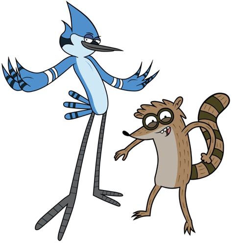 Transparent Regular Show Characters Selection