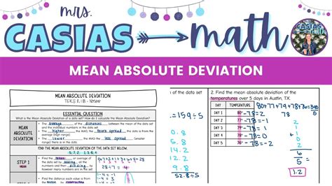 Math Mean Absolute Deviation