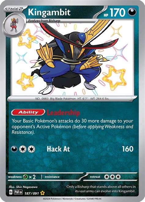 Kingambit Paldean Fates Pokémon Cardtrader