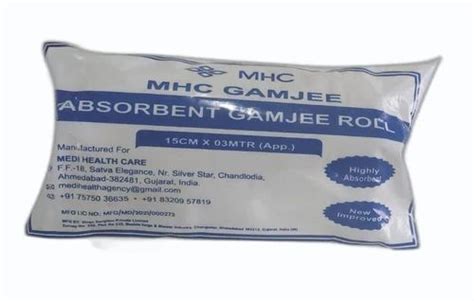 Plain Absorbent Gamjee Roll For Hospital Sterile At Rs Pack In