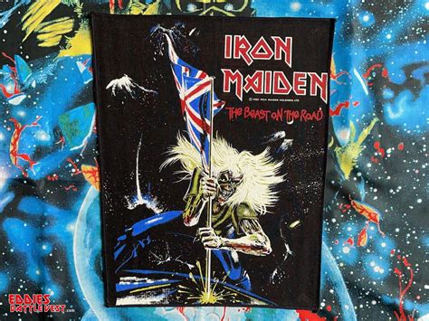 Iron Maiden The Beast On The Road” Backpatch 1982 2 Versions