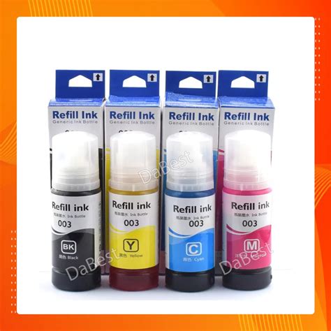 Refill Ink 003 Generic Ink For EP L1110 L3100 L3101 L3110 L3150