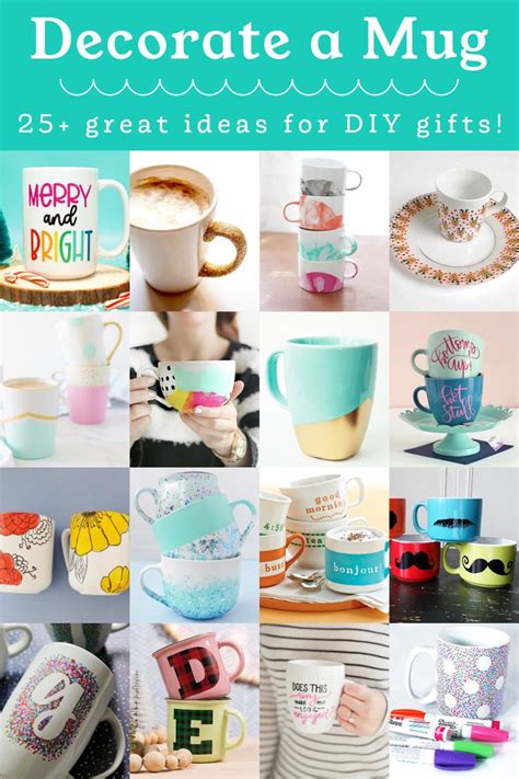 Decorate Mugs With These Fun And Easy Ideas Mug Crafts Mugs Diy Mugs