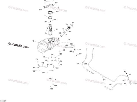 Can Am Side By Side Oem Parts Diagram For Fuel No Evap Model