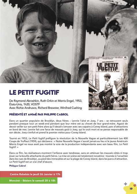 Le Petit Fugitif Chretiens Et Cultures