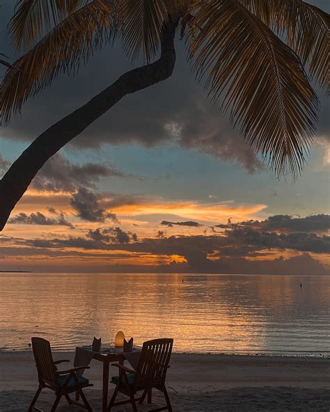 Sunset Dinner Maldives Beach Birdeye Birdeye Maldives Clouds