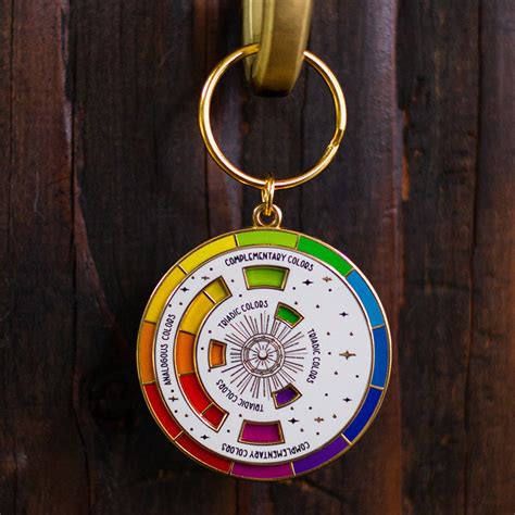 Rainbow Color Wheel Interactive Enamel Spinner Pin The Gray Muse