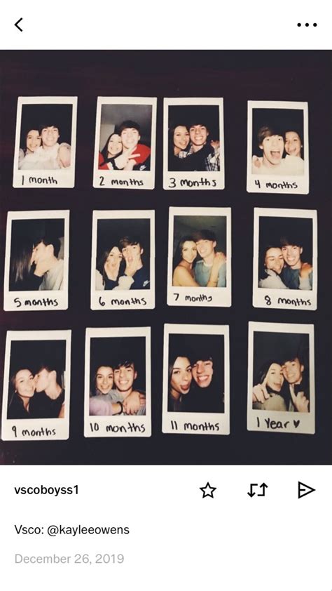 Multiple Polaroid Pictures With The Same Person Kissing Each Other On